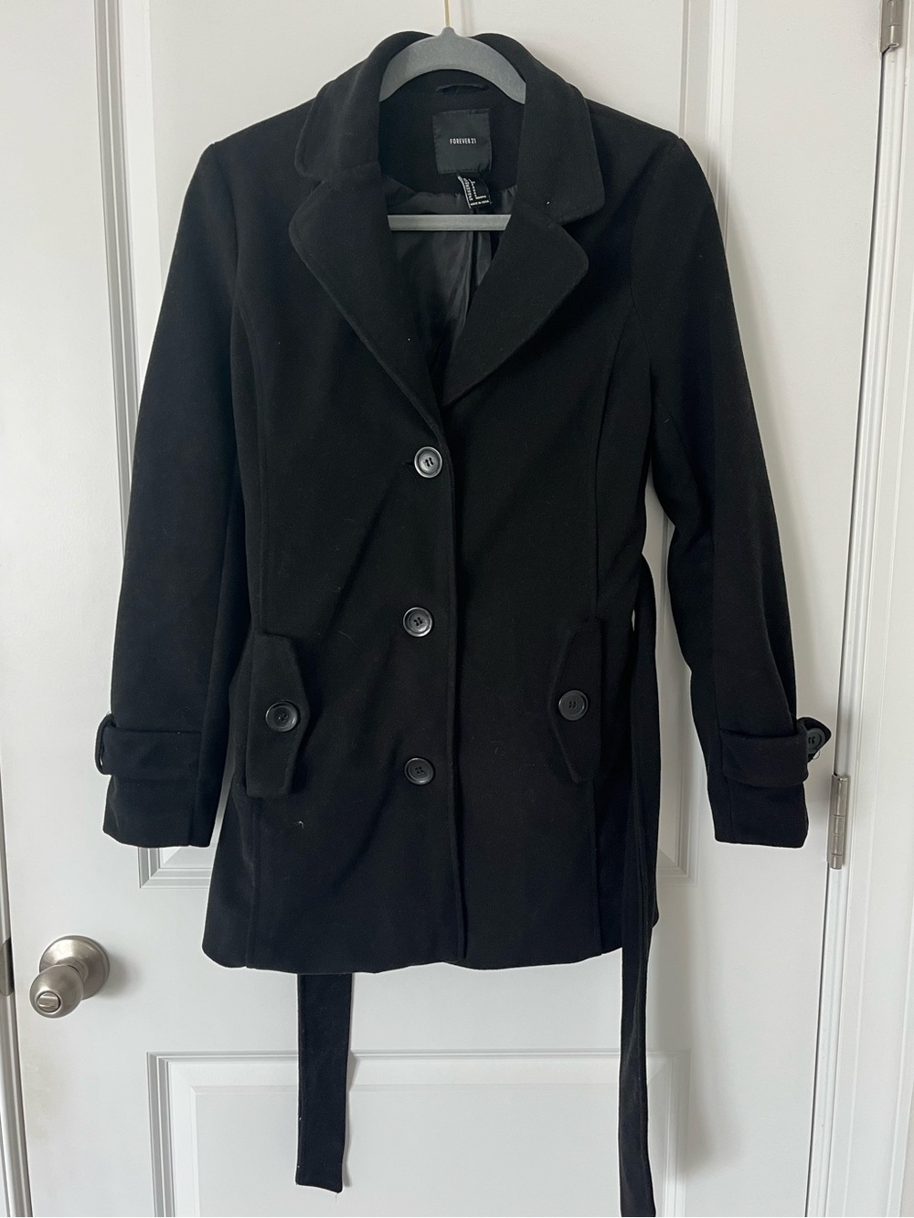 Forever 21 Small Black Peacoat